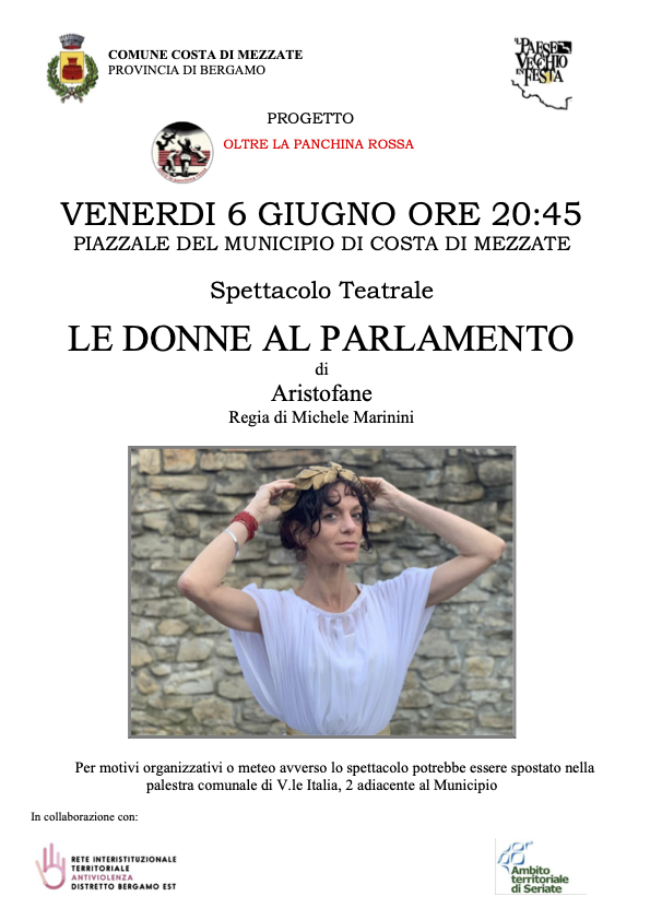 Le donne al parlamento - Spettacolo teatrale del 6 giugno 2025