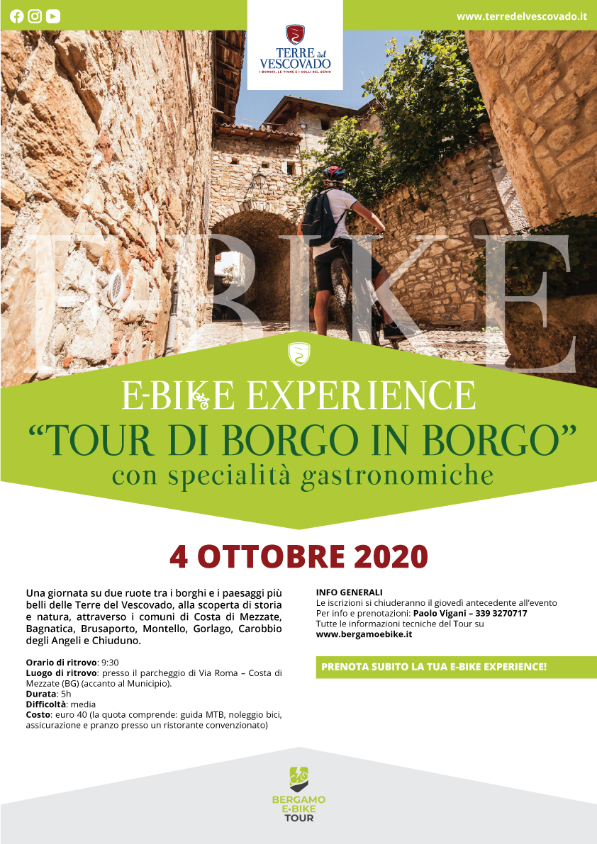 Immagine che raffigura E-bike experience - “Tour di Borgo in Borgo” con specialità gastronomiche