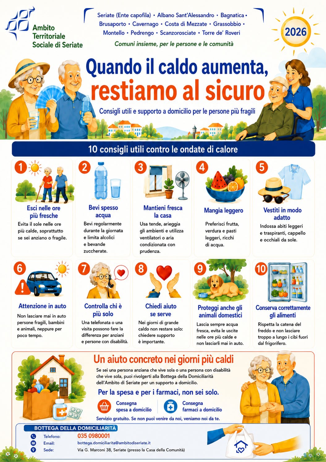10 consigli utili contro le ondate di calore