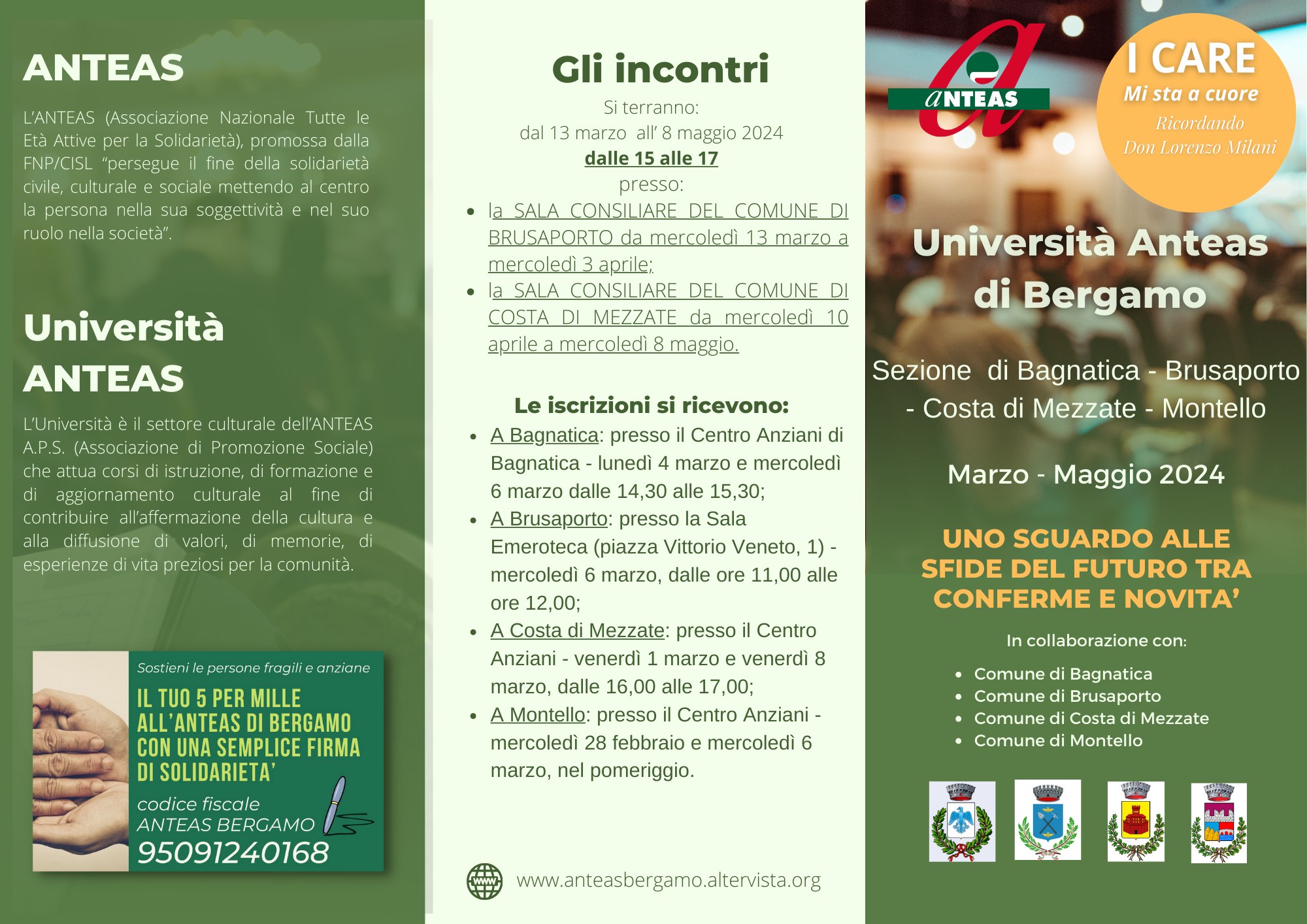 Flyer informativo (fronte)