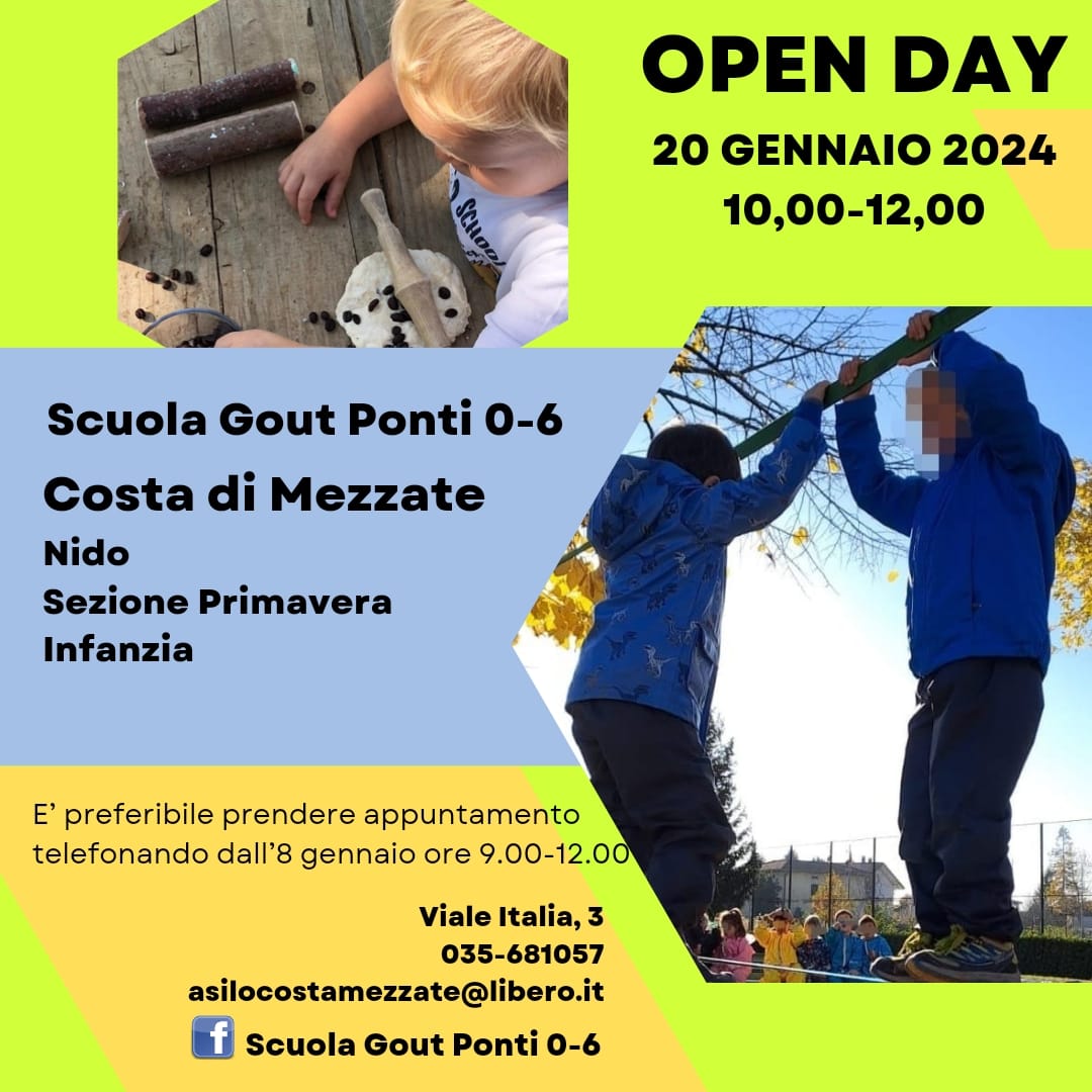 Open day scuola Gout Ponti