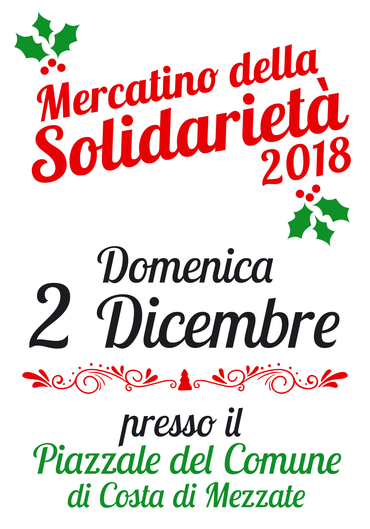 Immagine che raffigura Domenica 2 Dicembre - Bancarelle della solidarietà 2018