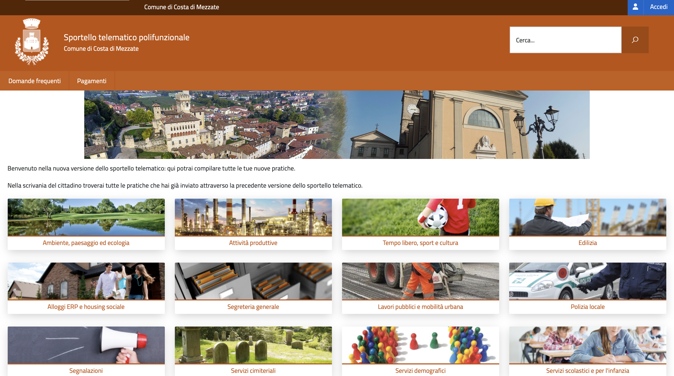 Sportello telematico - home page